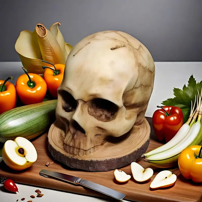 Ardel - Soporte para Cuchillos con Forma de Calavera