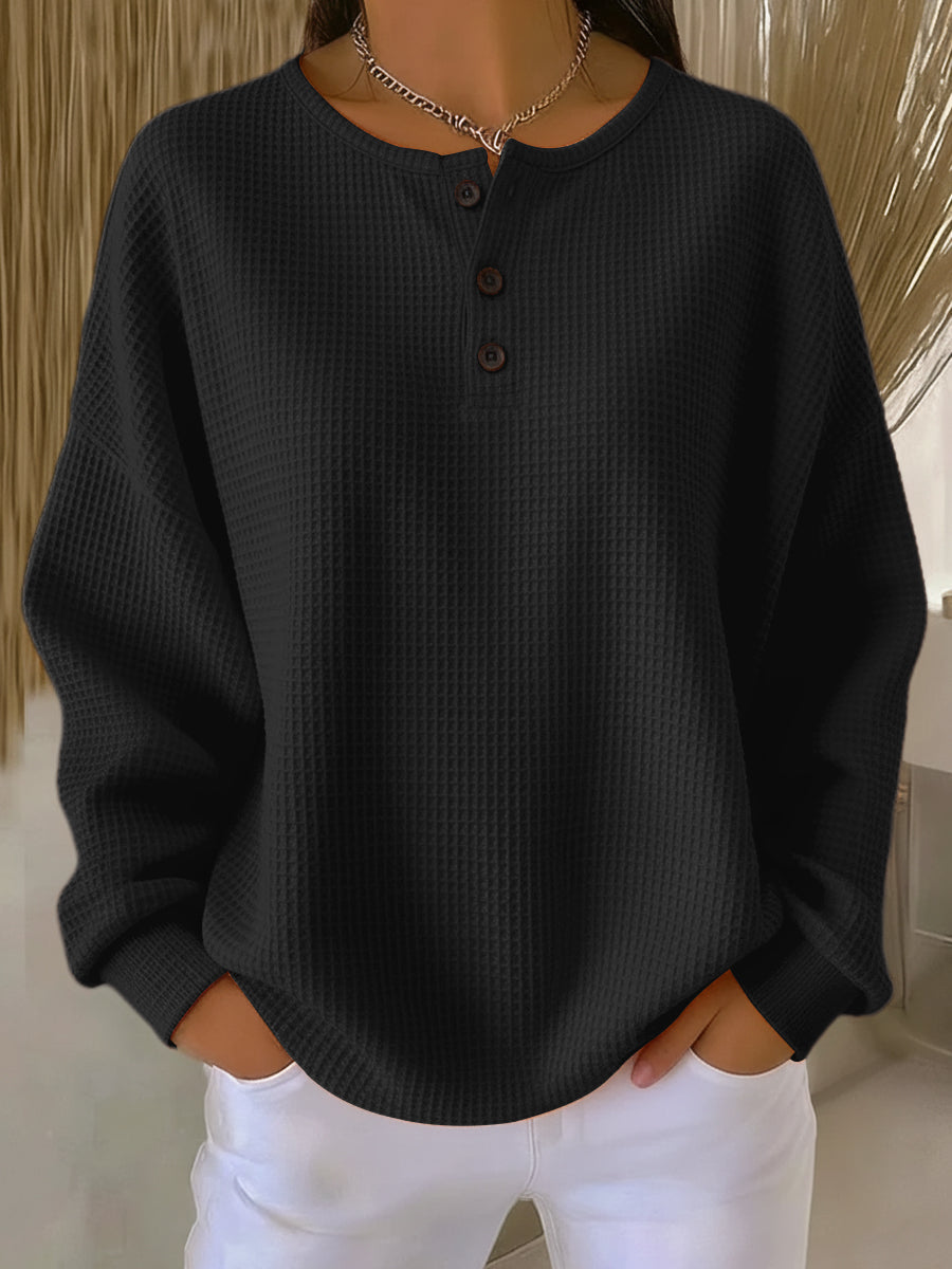 Iravina - Blusa Henley Casual Estilosa