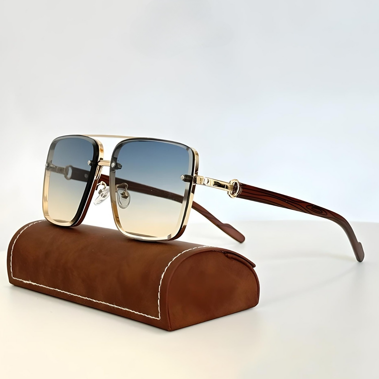 Benno - Gafas de sol de montura cuadrada