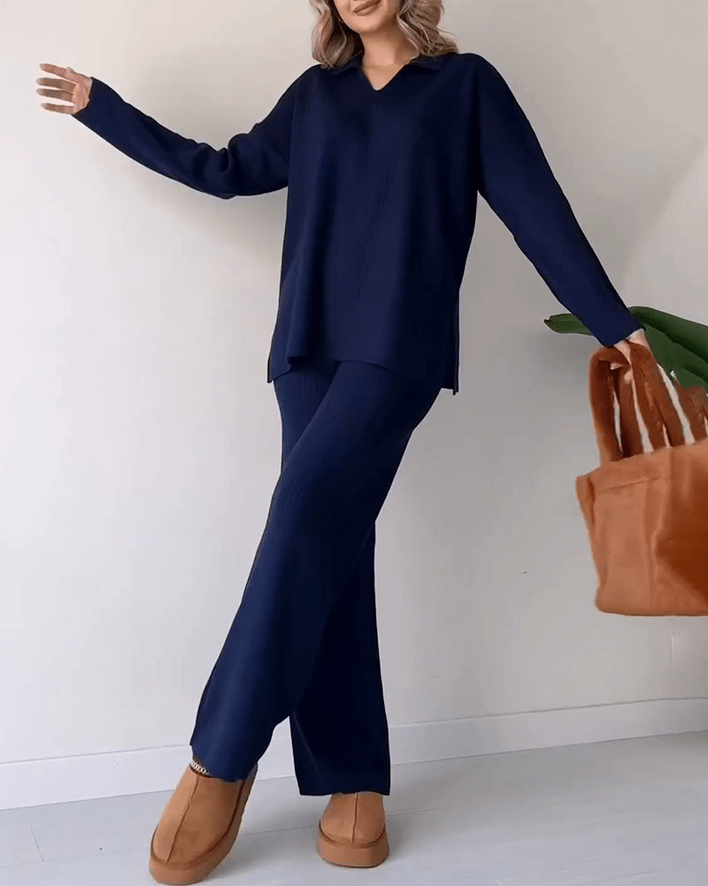 Aislene - Conjunto de Dos Piezas Casual Elegante