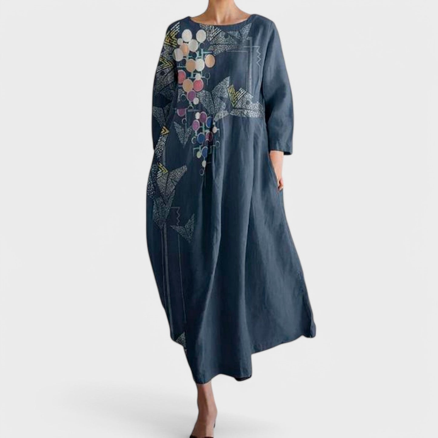 Gwenda - Vestido con escote en V casual elegante