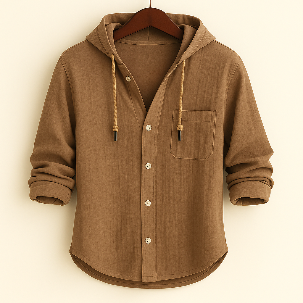 Leandro - Camisa con Capucha Casual Estilosa