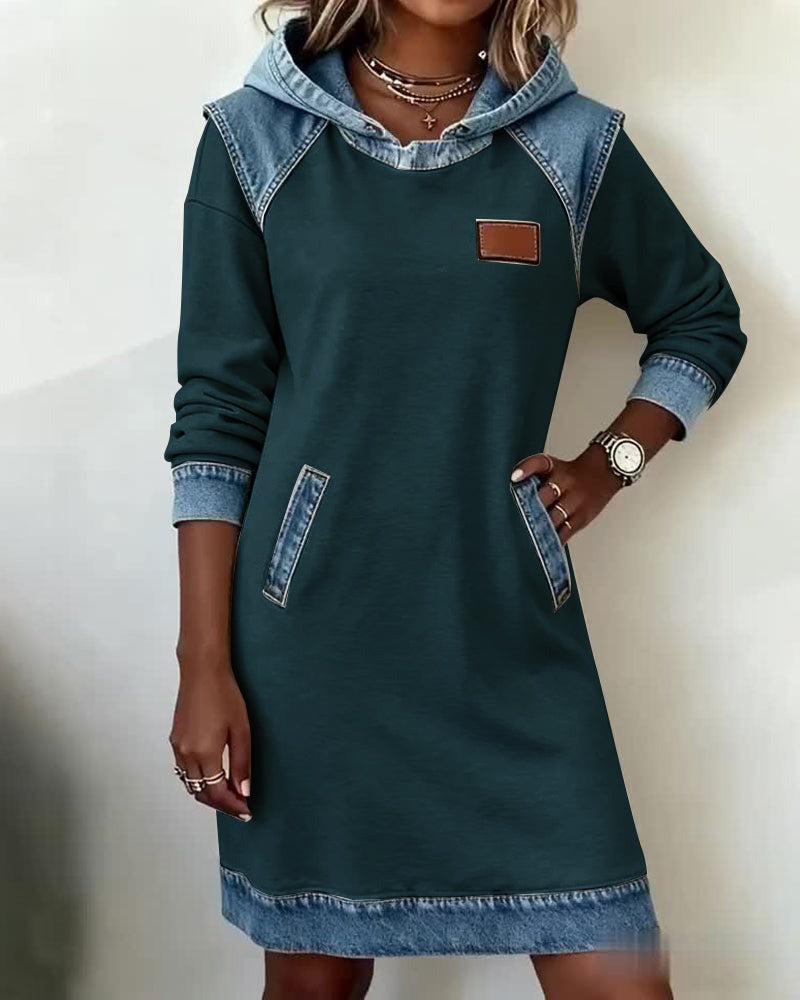 Erelia - Vestido con Capucha Casual Estiloso