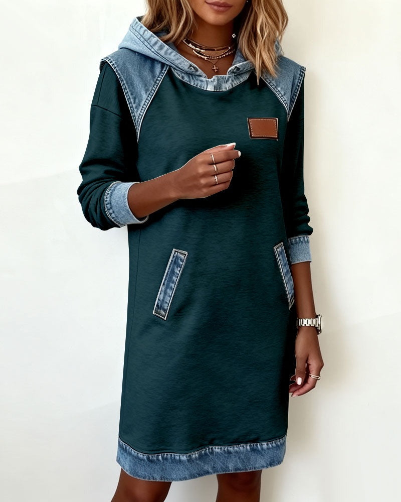 Erelia - Vestido con Capucha Casual Estiloso