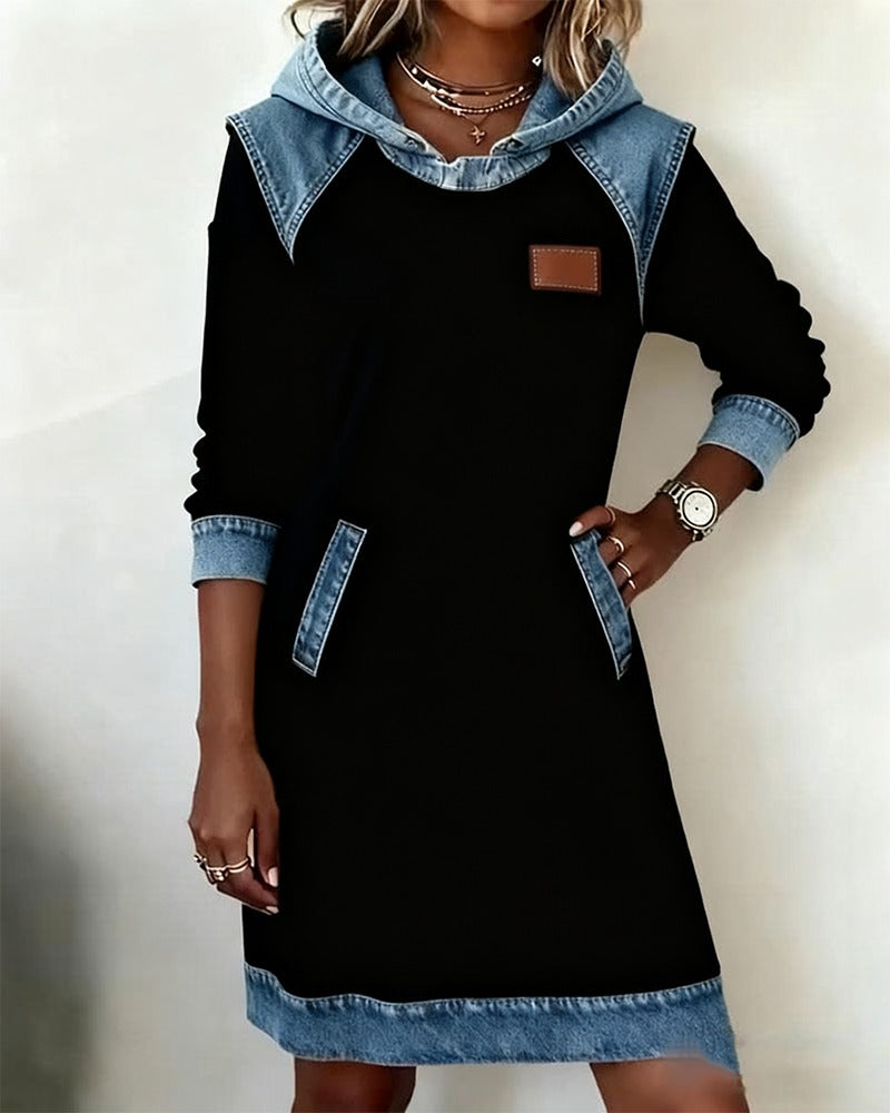 Erelia - Vestido con Capucha Casual Estiloso