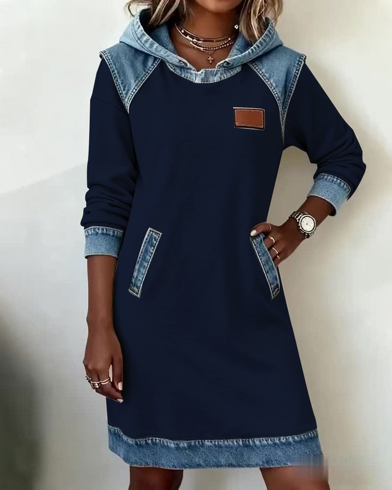 Erelia - Vestido con Capucha Casual Estiloso