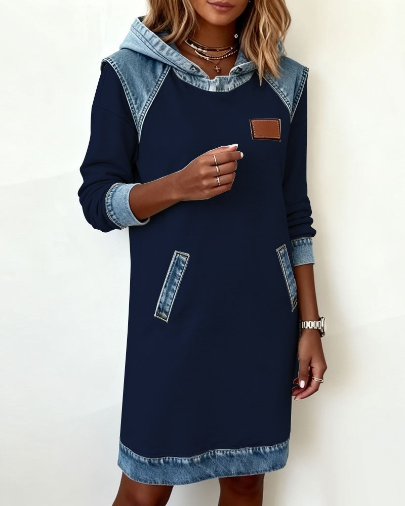 Erelia - Vestido con Capucha Casual Estiloso