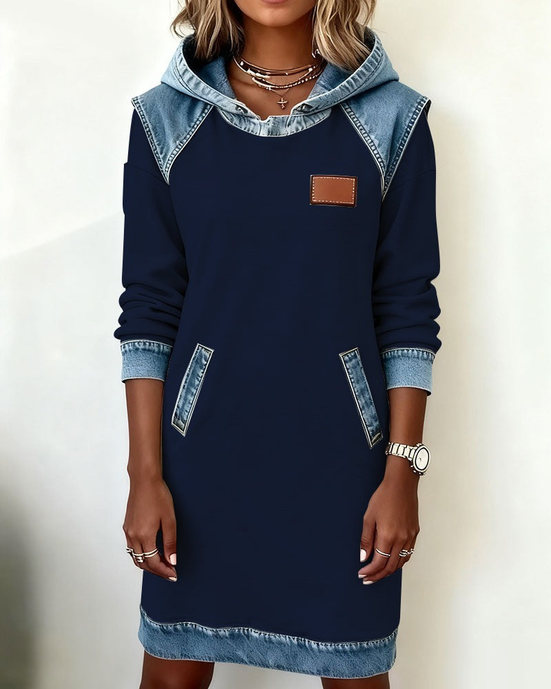 Erelia - Vestido con Capucha Casual Estiloso