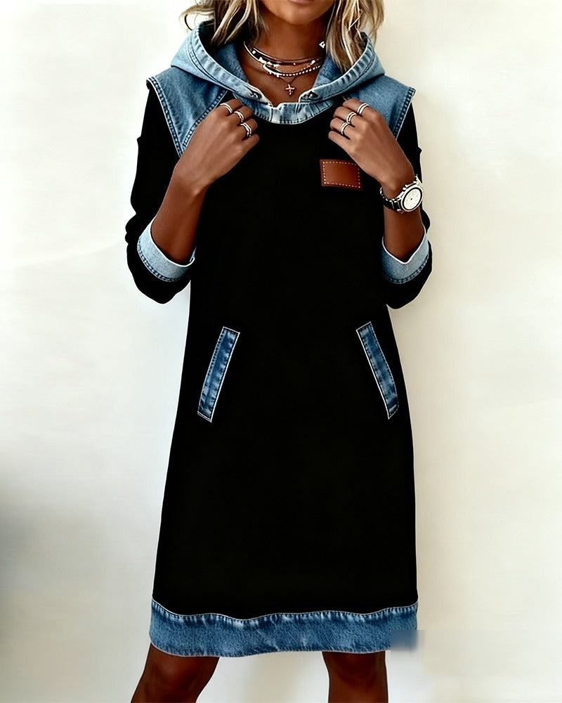 Erelia - Vestido con Capucha Casual Estiloso
