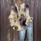 Floral beige y morado