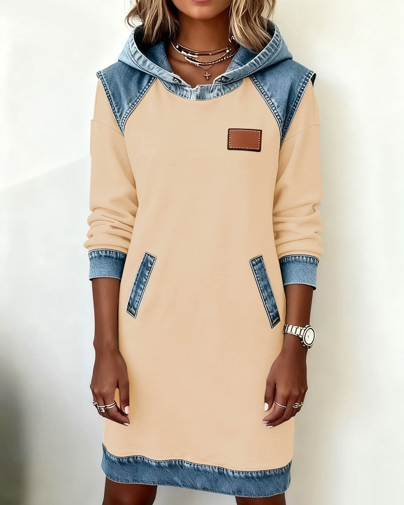 Erelia - Vestido con Capucha Casual Estiloso