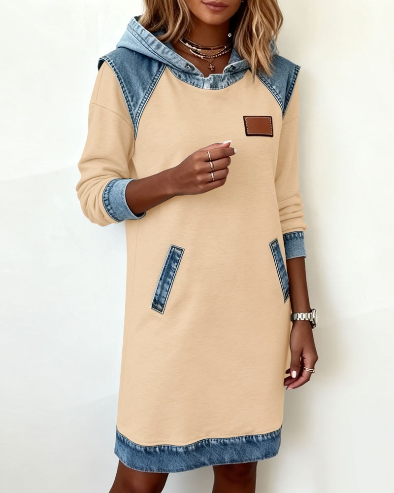 Erelia - Vestido con Capucha Casual Estiloso