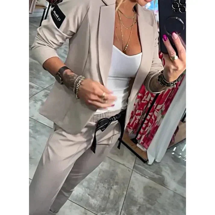 Devora - Conjunto de dos piezas casual elegante