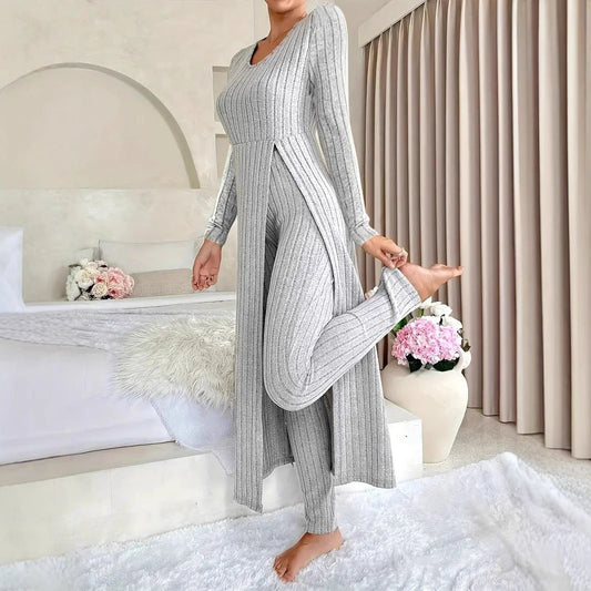 Delfina - Conjunto de Dos Piezas Casual Estiloso