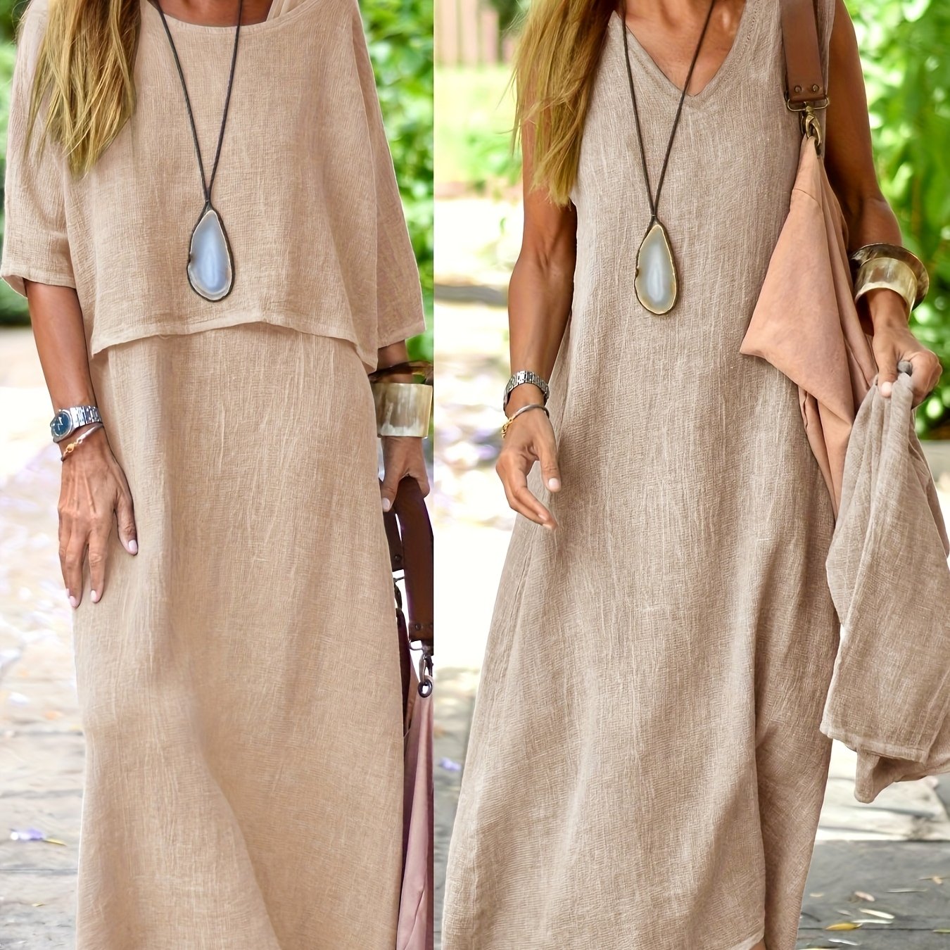 Bethel - Conjunto de dos piezas casual elegante