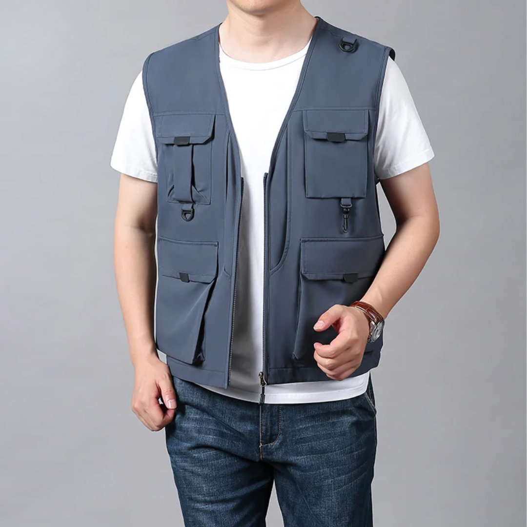 Kyler - Chaleco cargo informal y elegante