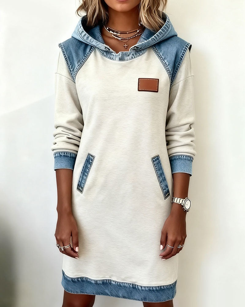 Erelia - Vestido con Capucha Casual Estiloso