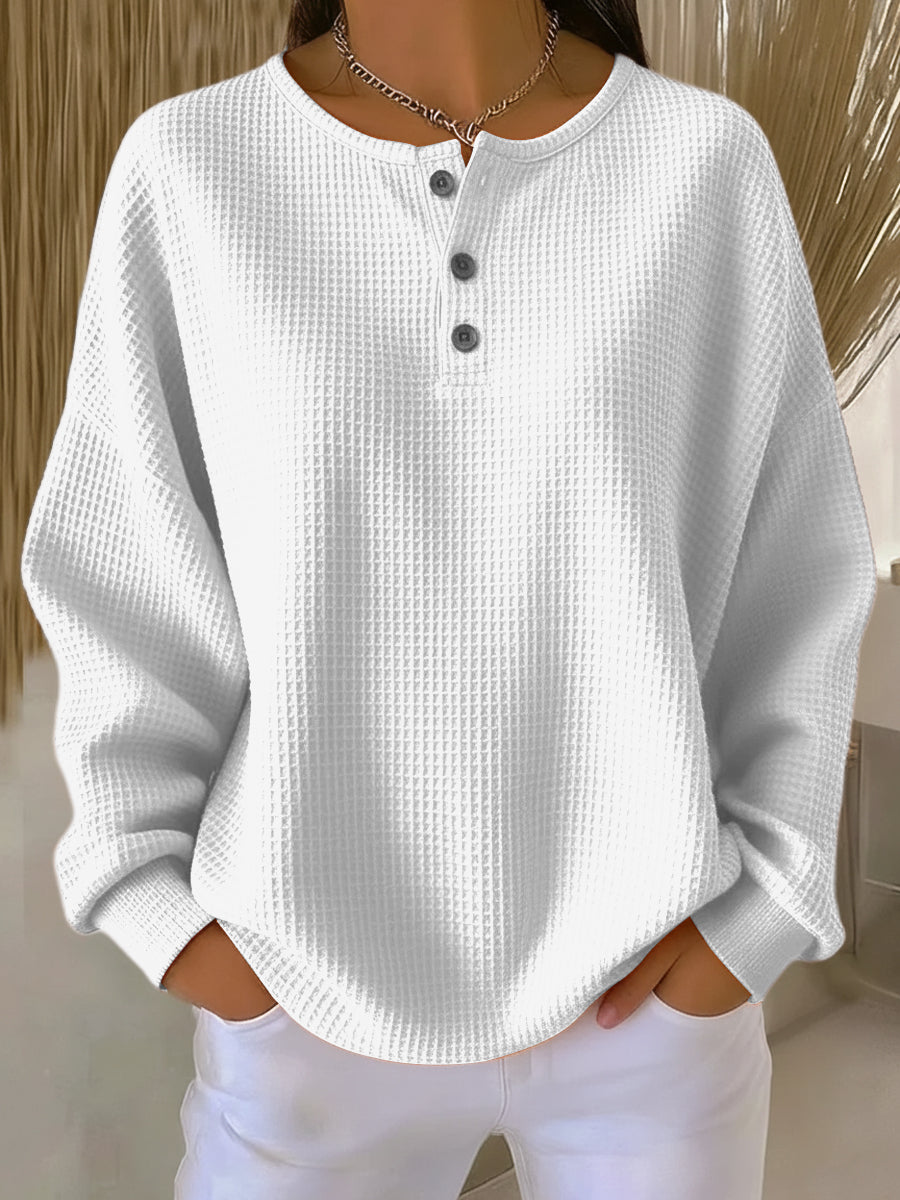 Iravina - Blusa Henley Casual Estilosa
