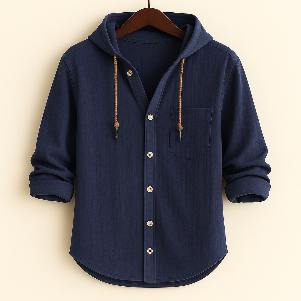 Leandro - Camisa con Capucha Casual Estilosa