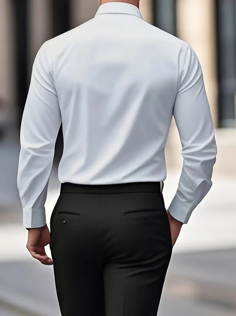 Larry - Camisa de manga larga casual elegante