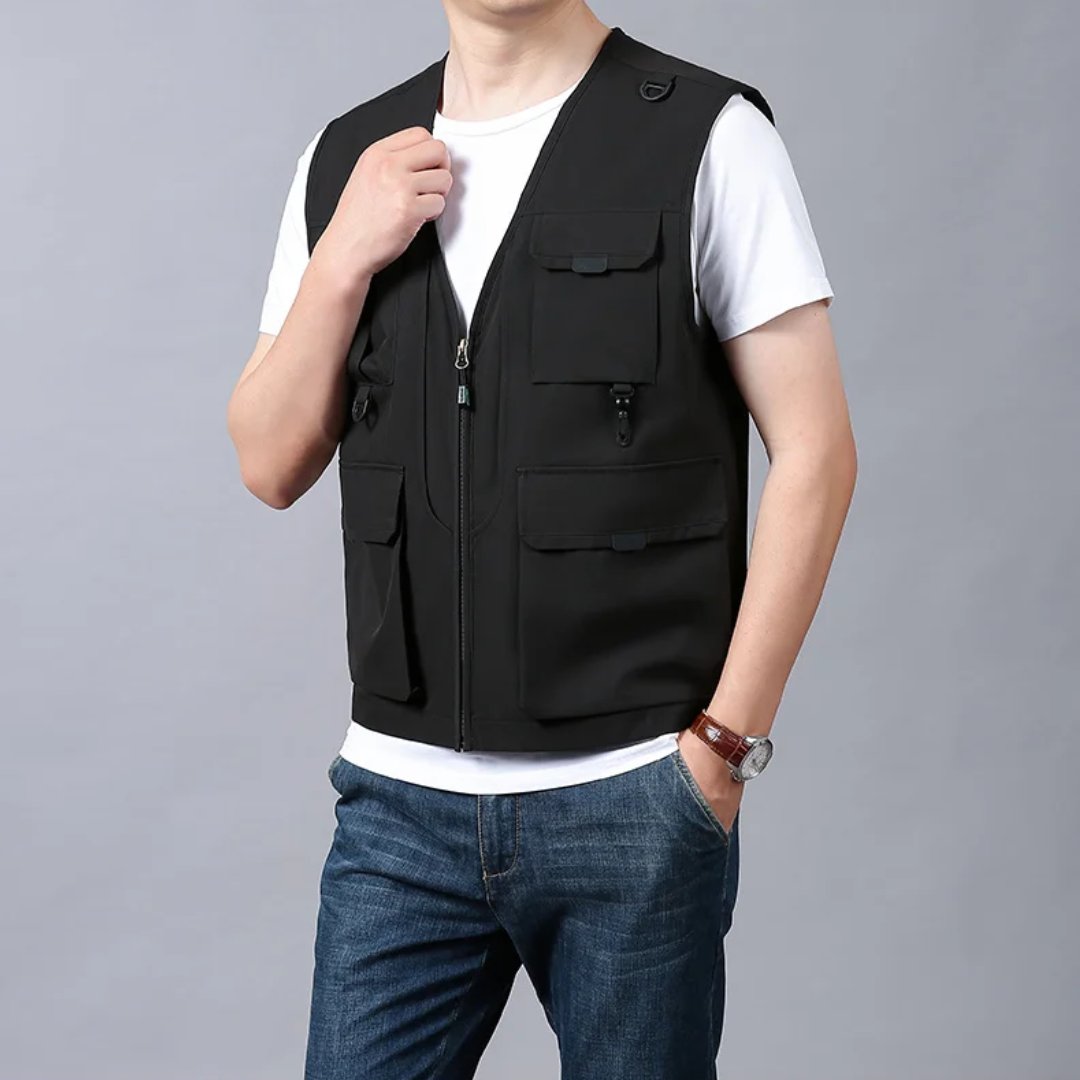 Kyler - Chaleco cargo informal y elegante