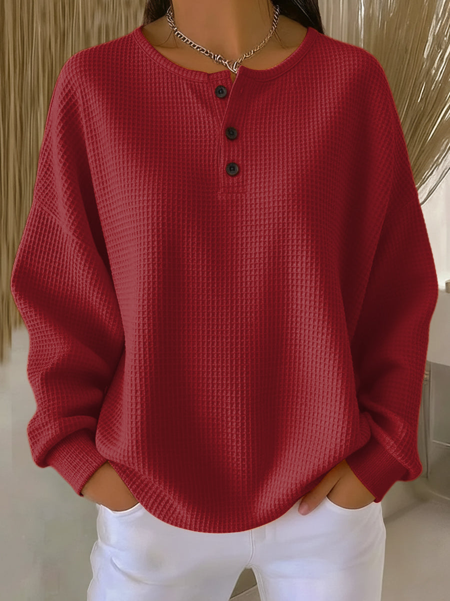 Iravina - Blusa Henley Casual Estilosa