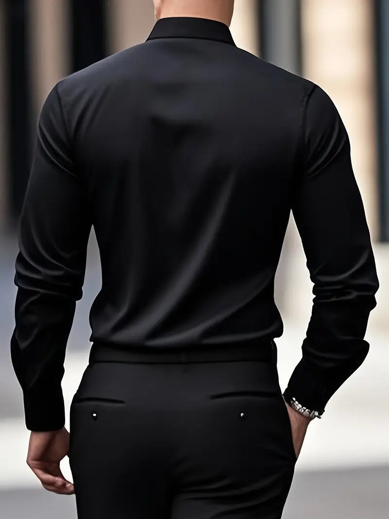 Larry - Camisa de manga larga casual elegante