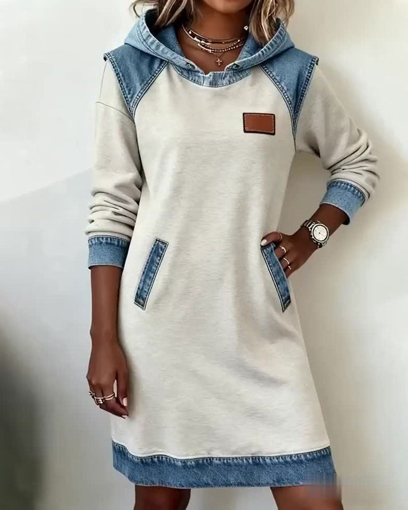 Erelia - Vestido con Capucha Casual Estiloso