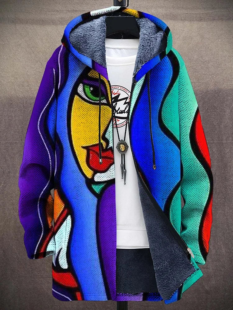 Zevran - Abrigo con Capucha Casual Estiloso