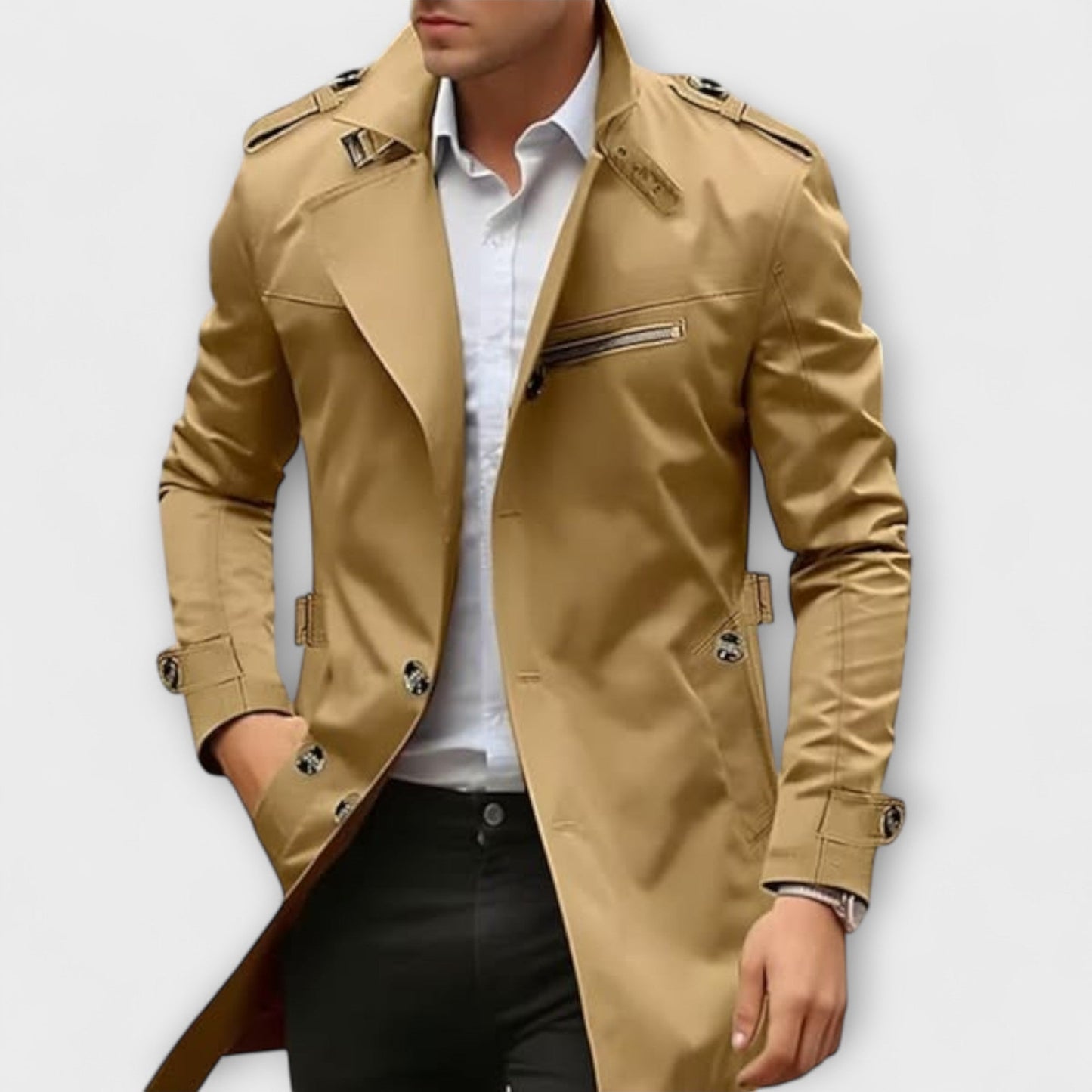 Davric - Abrigo Casual Elegante