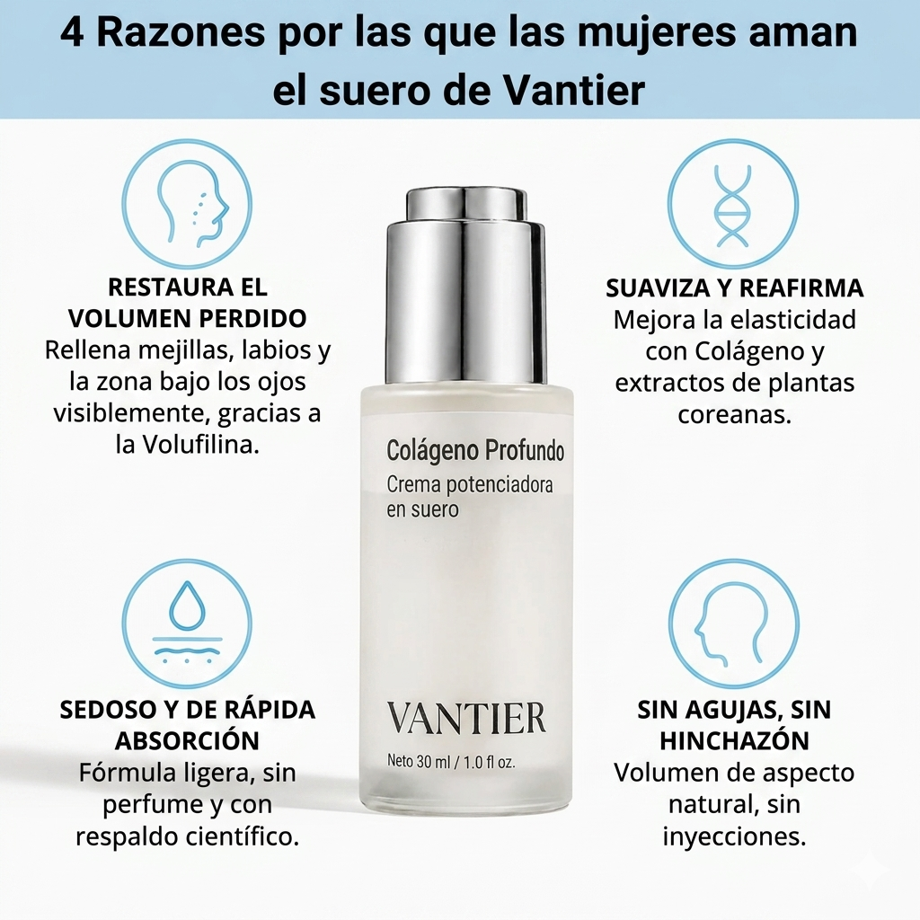 VoluFine | Sérum de colágeno coreano para pieles maduras. 1+1 GRATIS