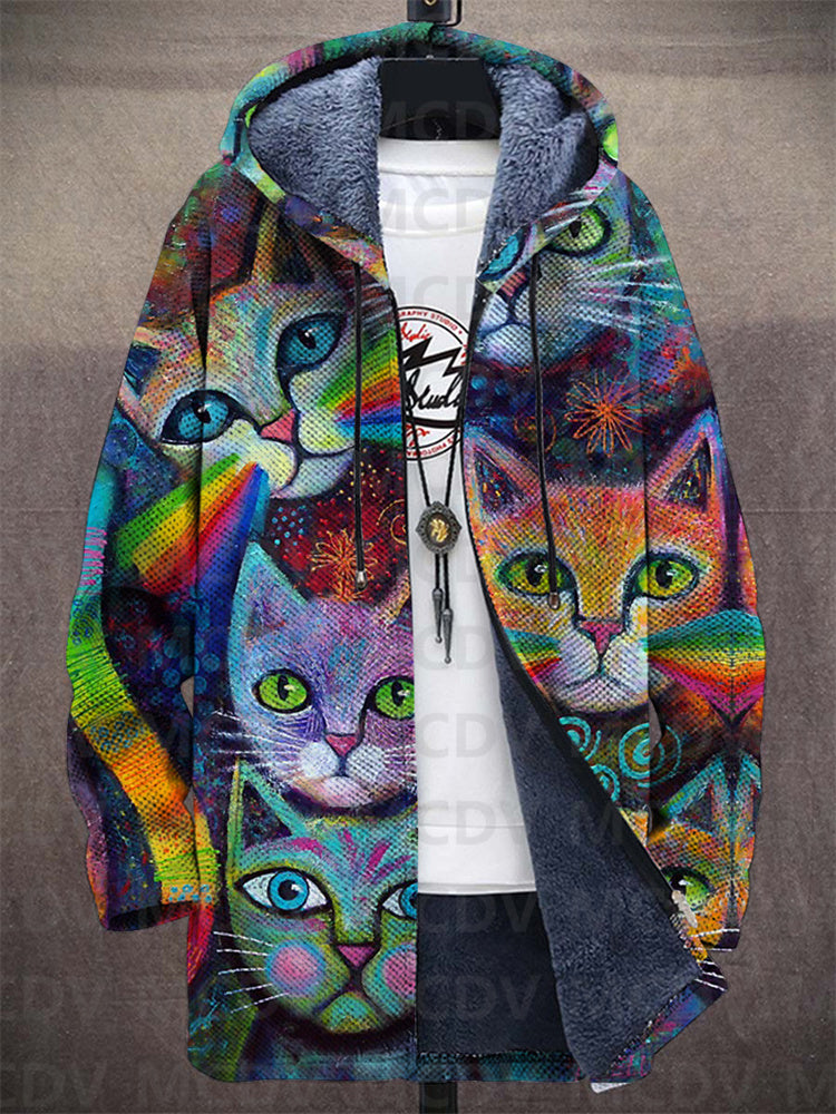 Zevran - Abrigo con Capucha Casual Estiloso