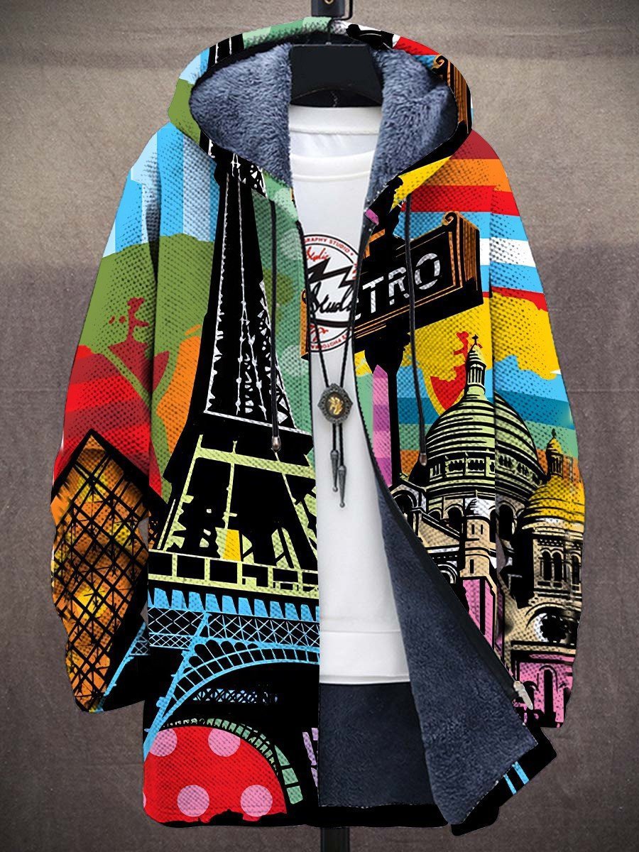 Zevran - Abrigo con Capucha Casual Estiloso