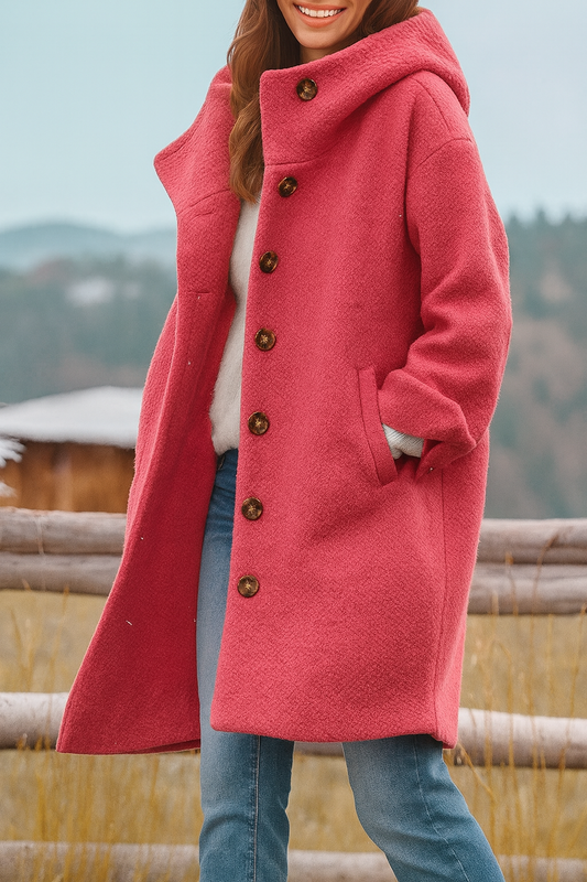 Kaia - Abrigo con capucha casual con estilo