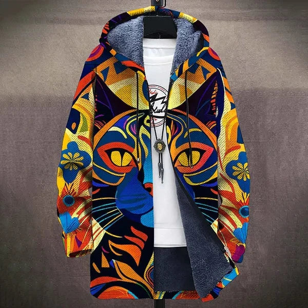 Zevran - Abrigo con Capucha Casual Estiloso