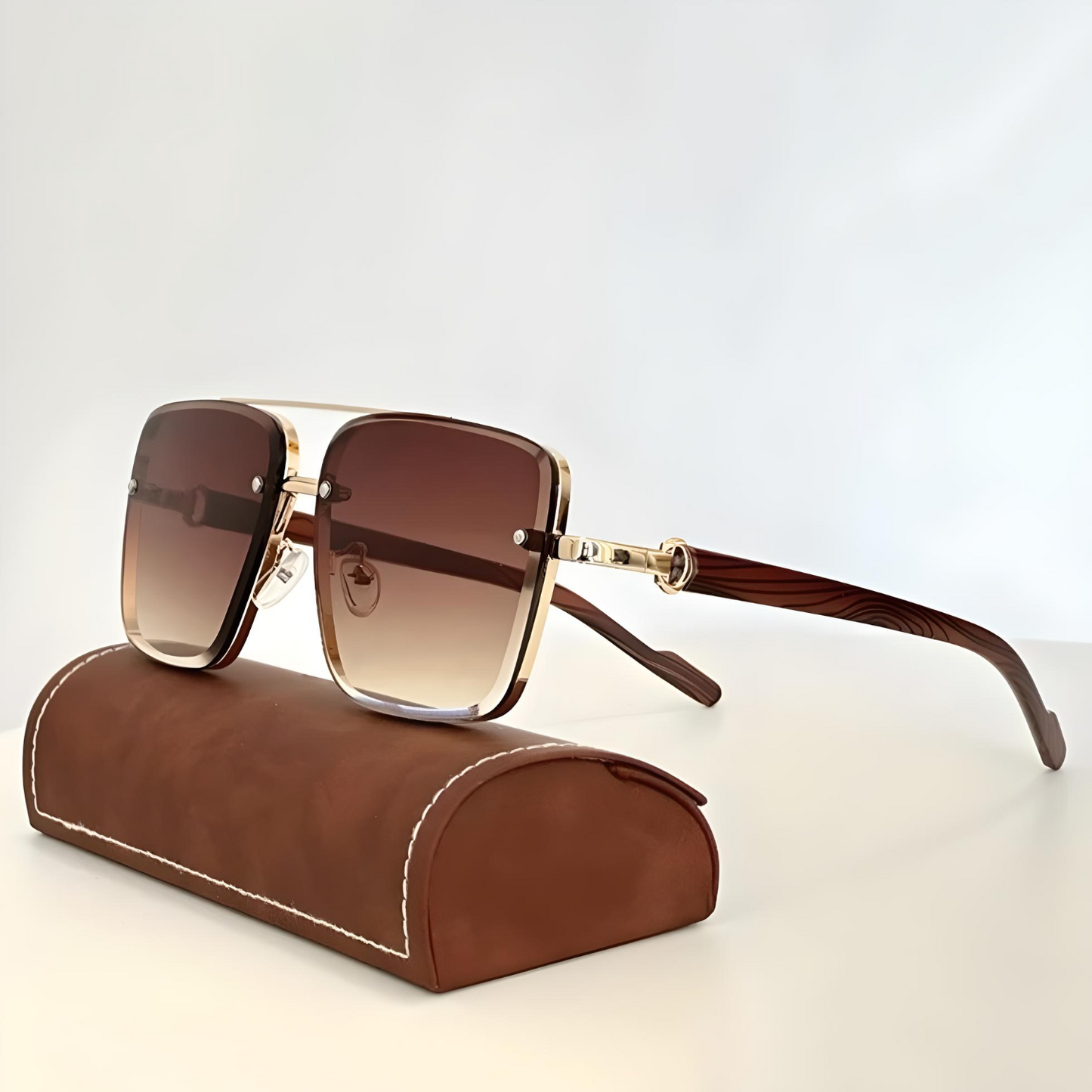 Benno - Gafas de sol de montura cuadrada