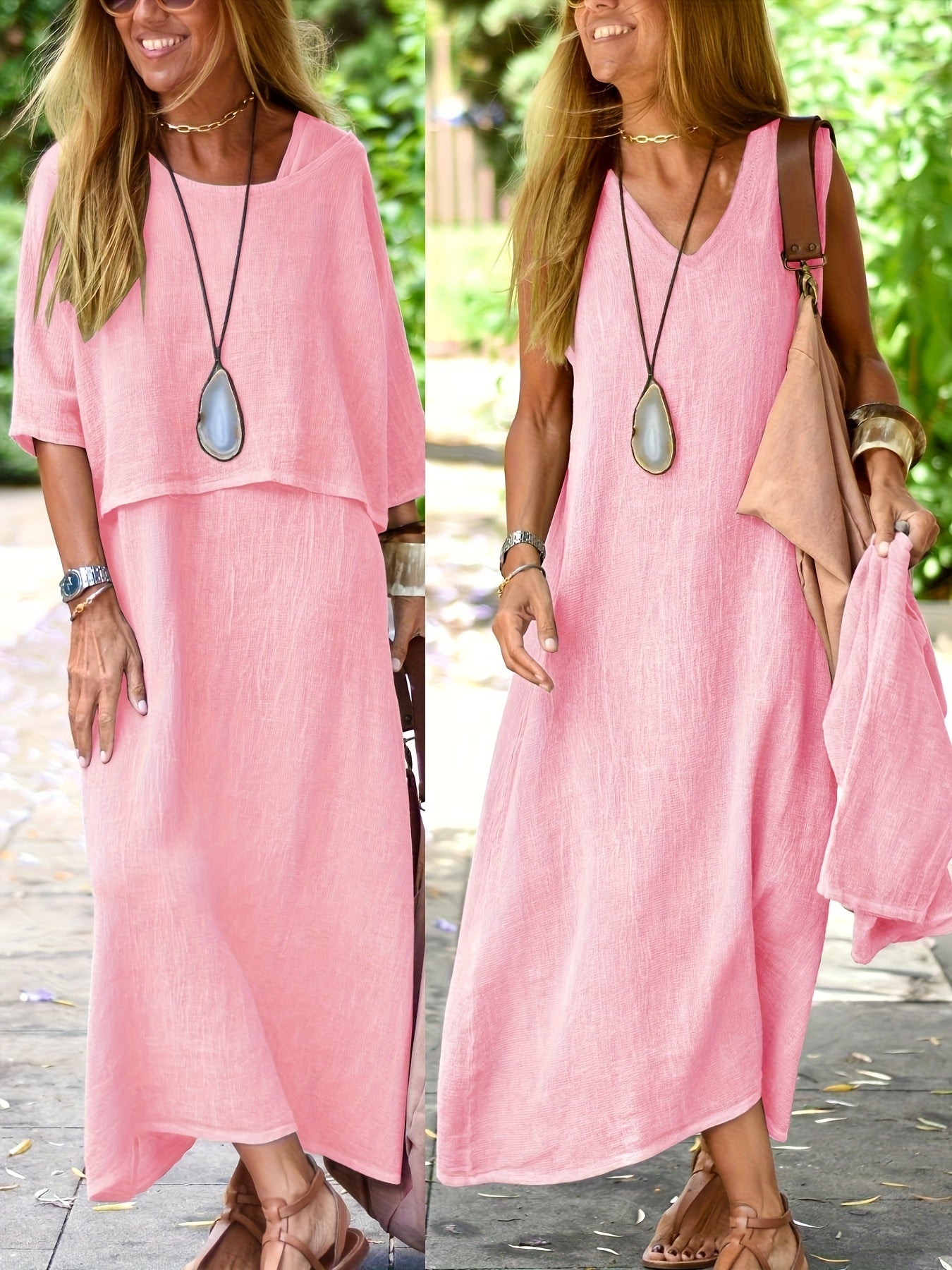 Bethel - Conjunto de dos piezas casual elegante