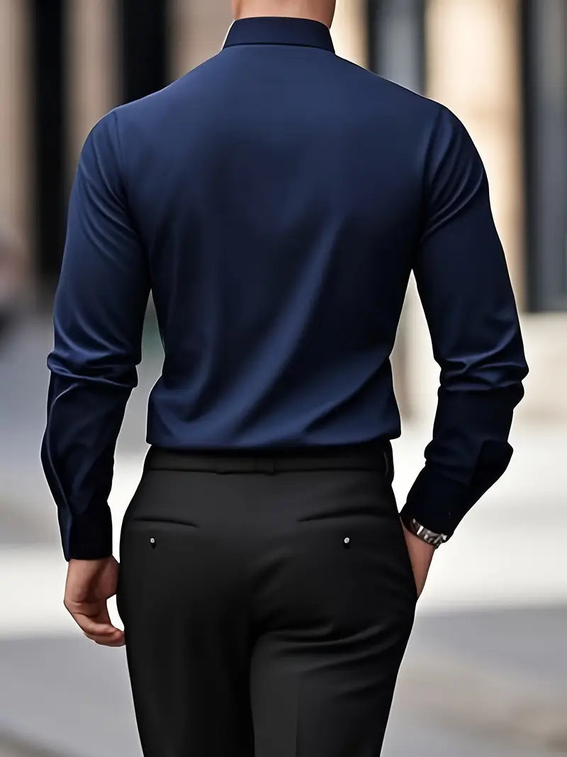 Larry - Camisa de manga larga casual elegante