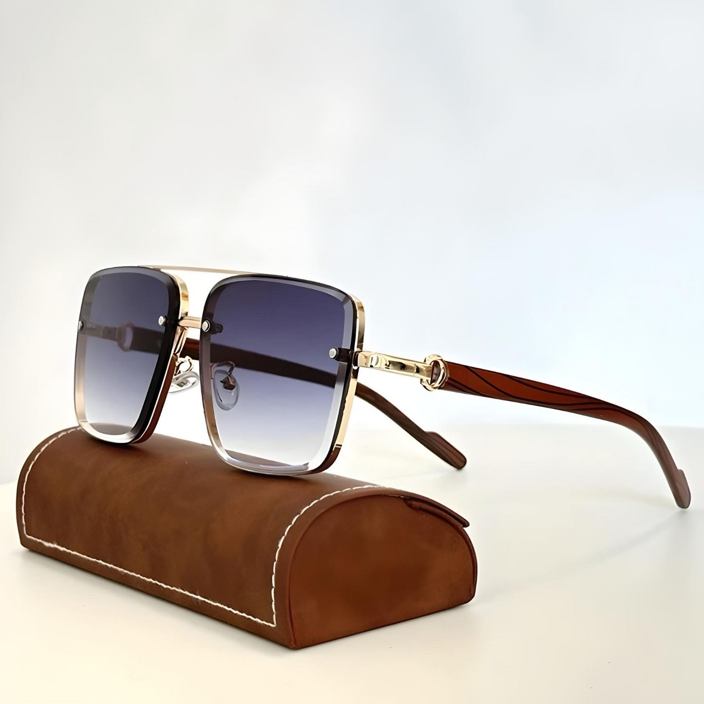 Benno - Gafas de sol de montura cuadrada