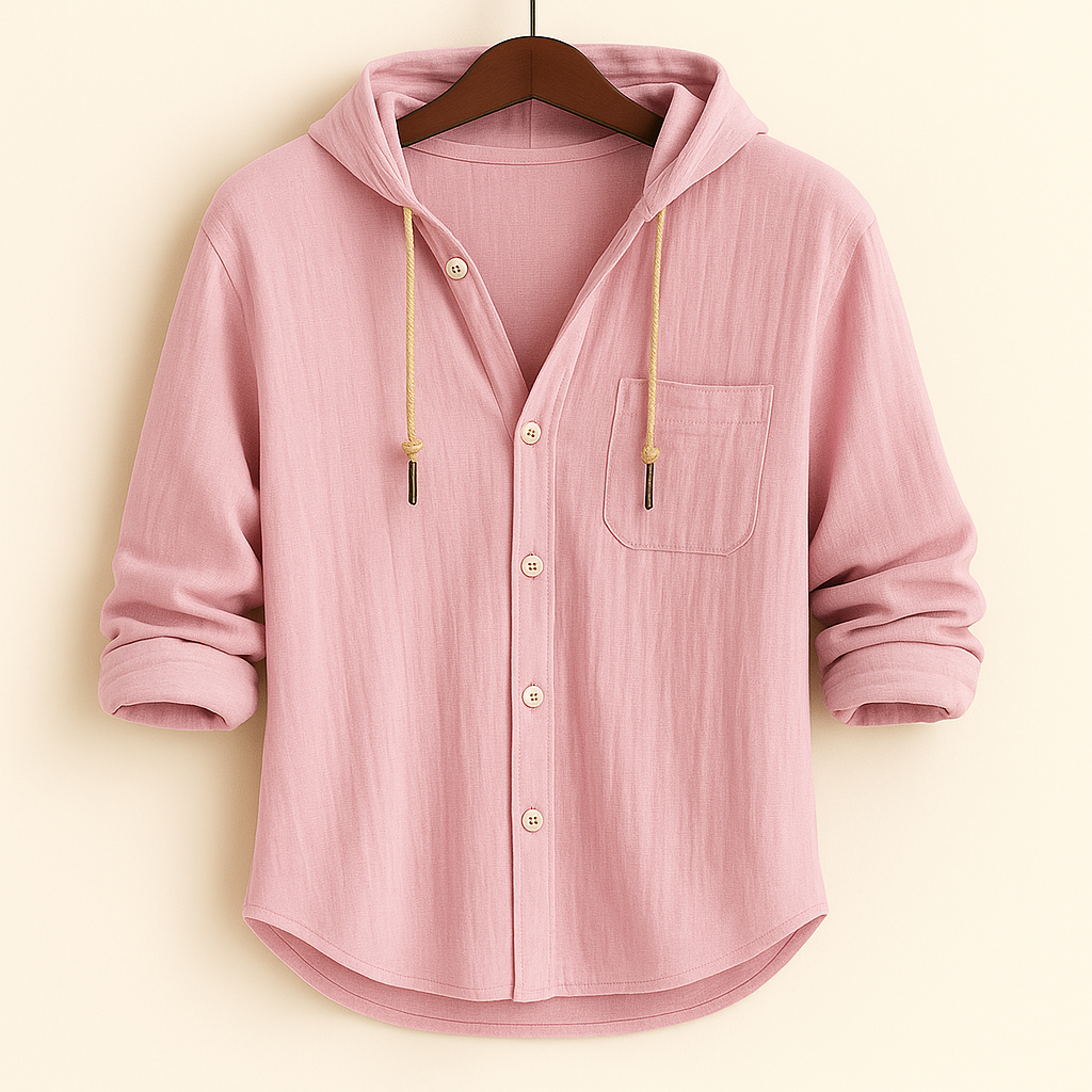 Leandro - Camisa con Capucha Casual Estilosa