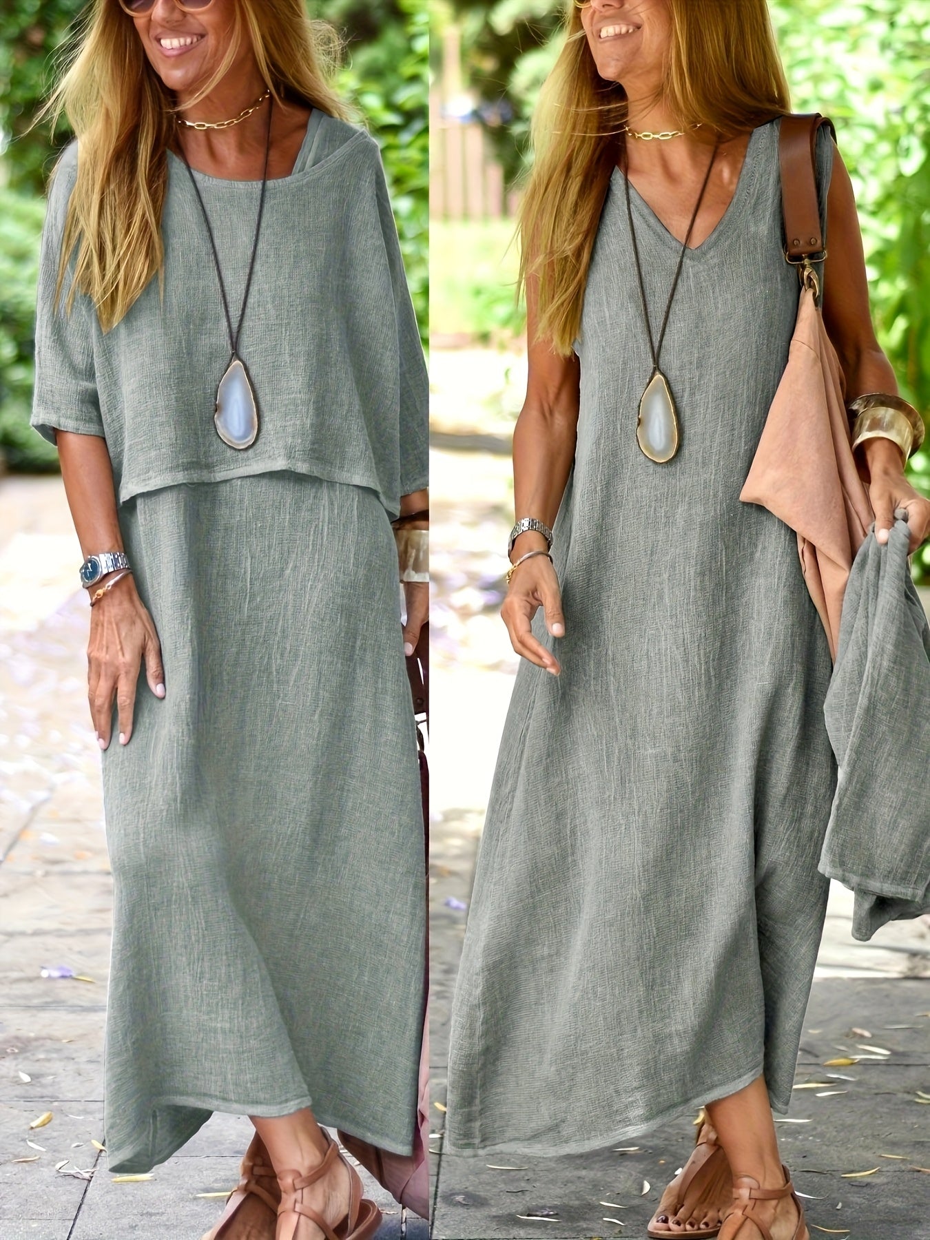 Bethel - Conjunto de dos piezas casual elegante