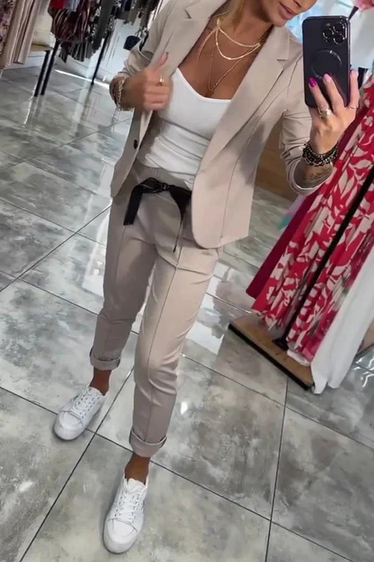 Devora - Conjunto de dos piezas casual elegante