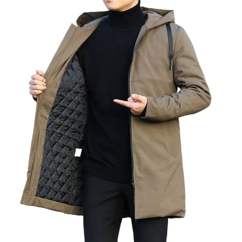 Braylon - Abrigo con Capucha Casual Estiloso