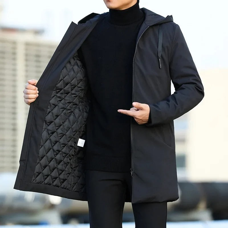 Braylon - Abrigo con Capucha Casual Estiloso