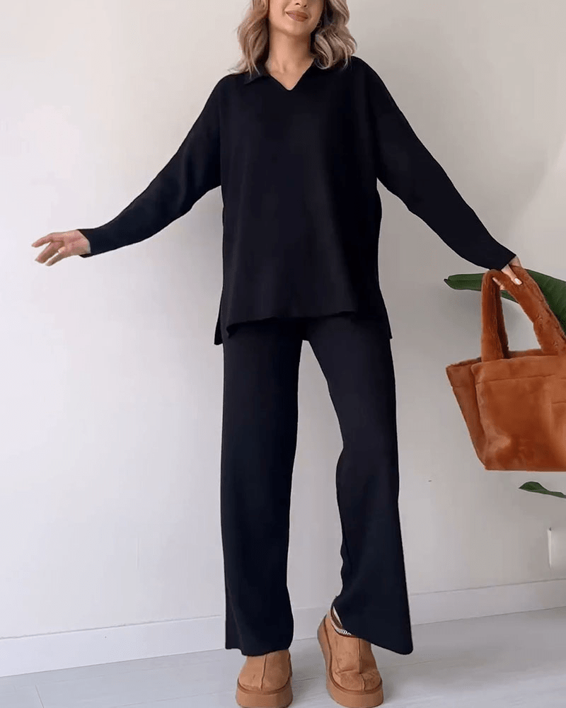 Aislene - Conjunto de Dos Piezas Casual Elegante
