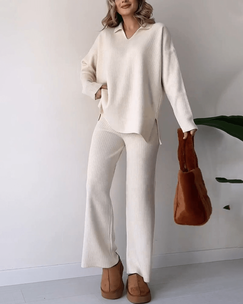 Aislene - Conjunto de Dos Piezas Casual Elegante